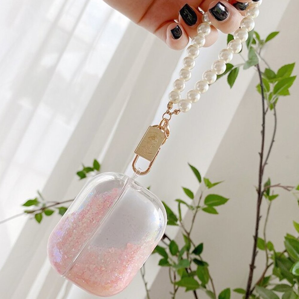 Glitter Liquid Quick Sand Airpods 1 2 Pro case - Picture 5 of 9